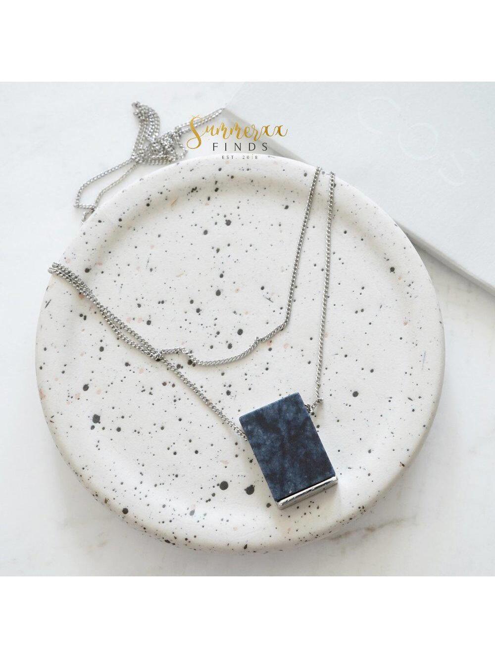 COS Semi Precious Stone Layered Necklace